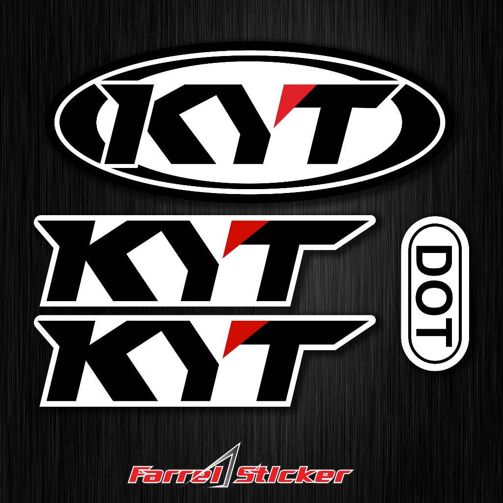 

Sticker helm KYT stiker Helmet SET KYT new DOT