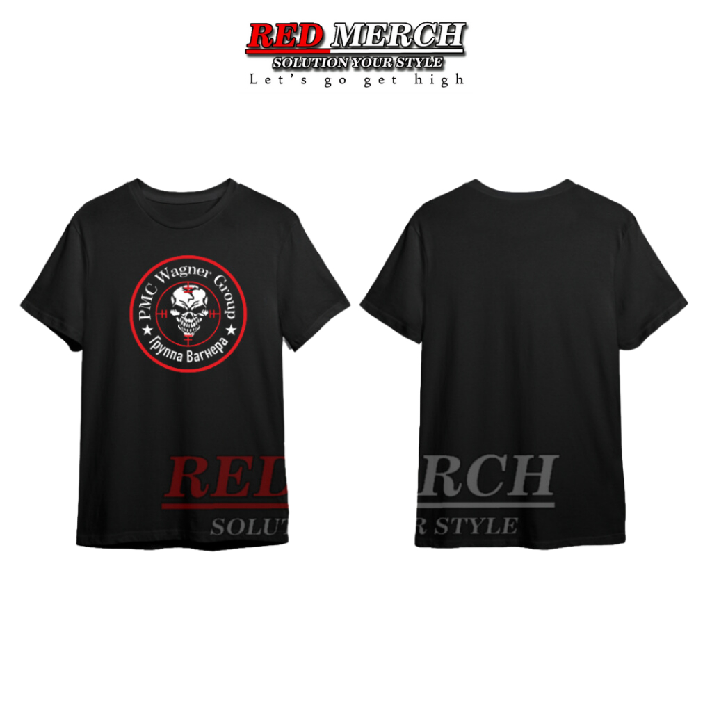 Kaos dewasa lengan pendek Baju Pria PMC Wagner Group Rusia