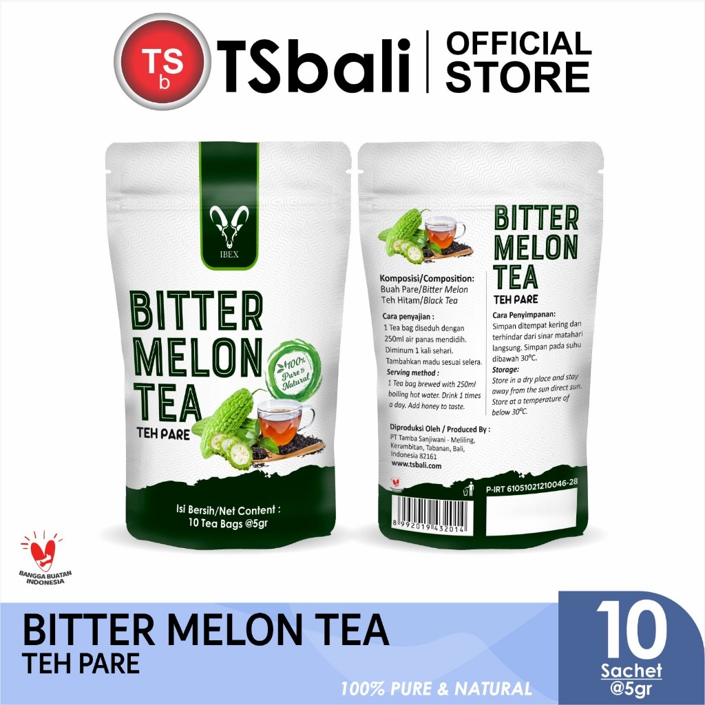 

IBEX Bitter Melon Tea - Teh Pare 100% Pure & Natural 10s @5gr