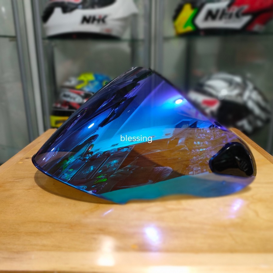 VISOR NHK R6 IRIDIUM  BLUE