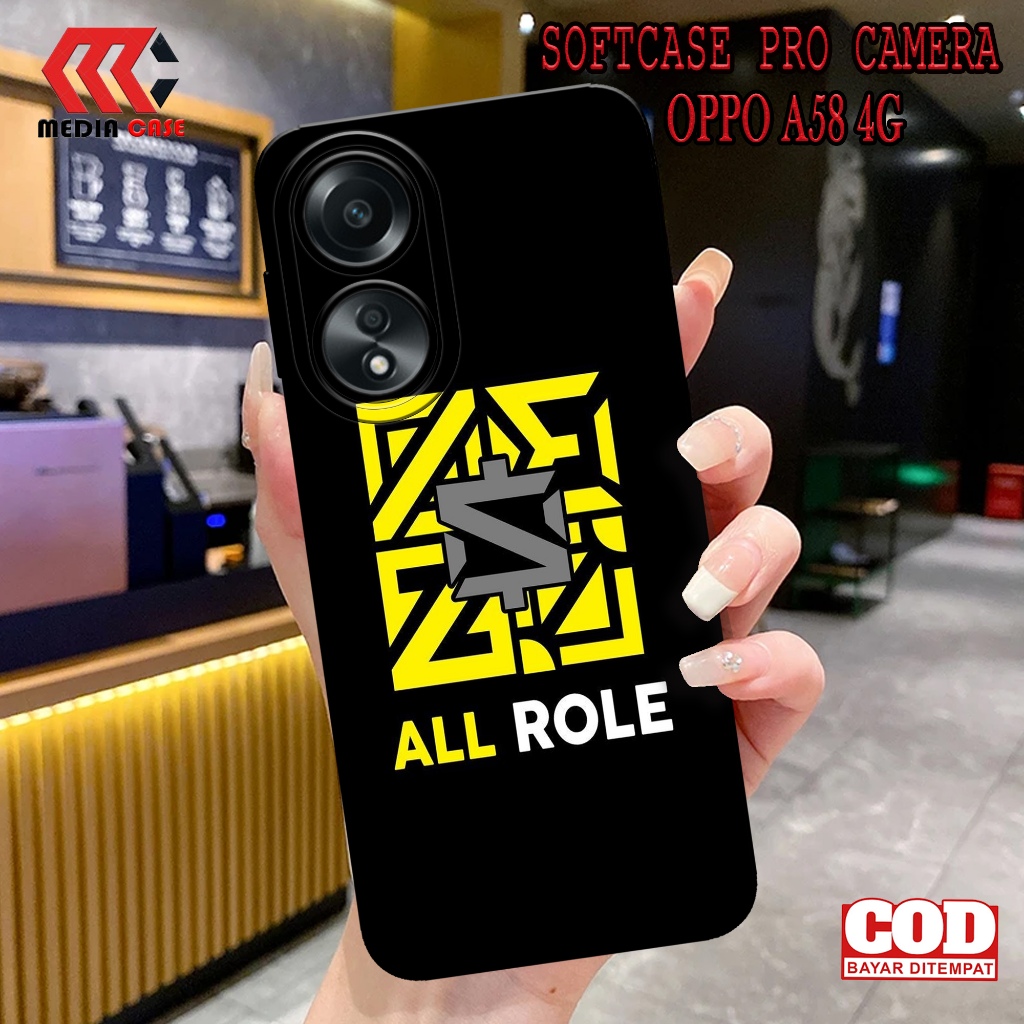 Case Hp OPPO A58 4G Terbaru - Motif Case GAMERS - Casing Hp OPPO A58 4G - Softcase Hp OPPO A58  - Ke