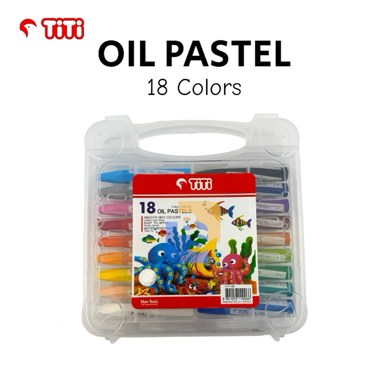 

crayon minyak / oil pastel TITI 18 warna