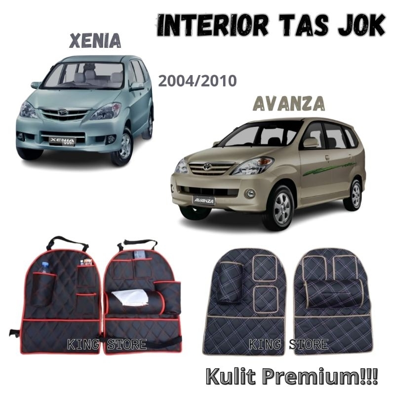 1 pasang tas jok mobil premium avanza/xenia 2004-2011