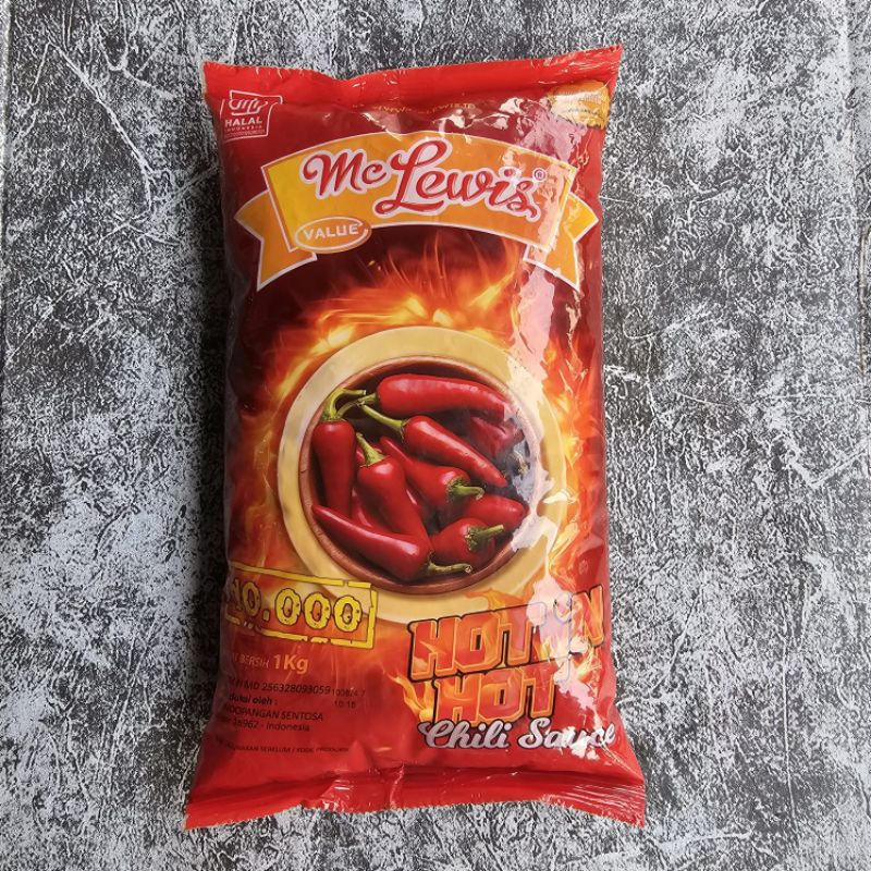 

McLewis/Mc Lewis/Sauce/Saos/Saus Hot n Hot Chilli/Cabe 1 kg