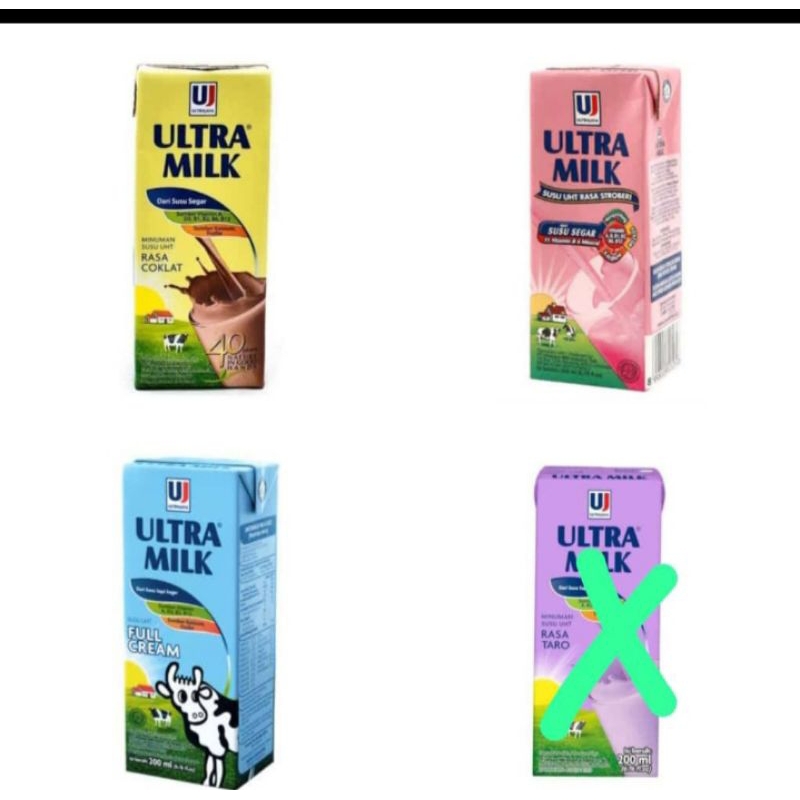 

SUSU ULTRA MILK 200 ML/ 1 DUS ISI 24