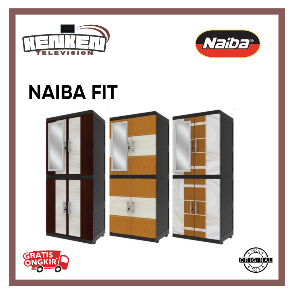 Lemari Plastik NAIBA FIT Lemari Plastik Susun Lemari Pakaian Plastik Naiba