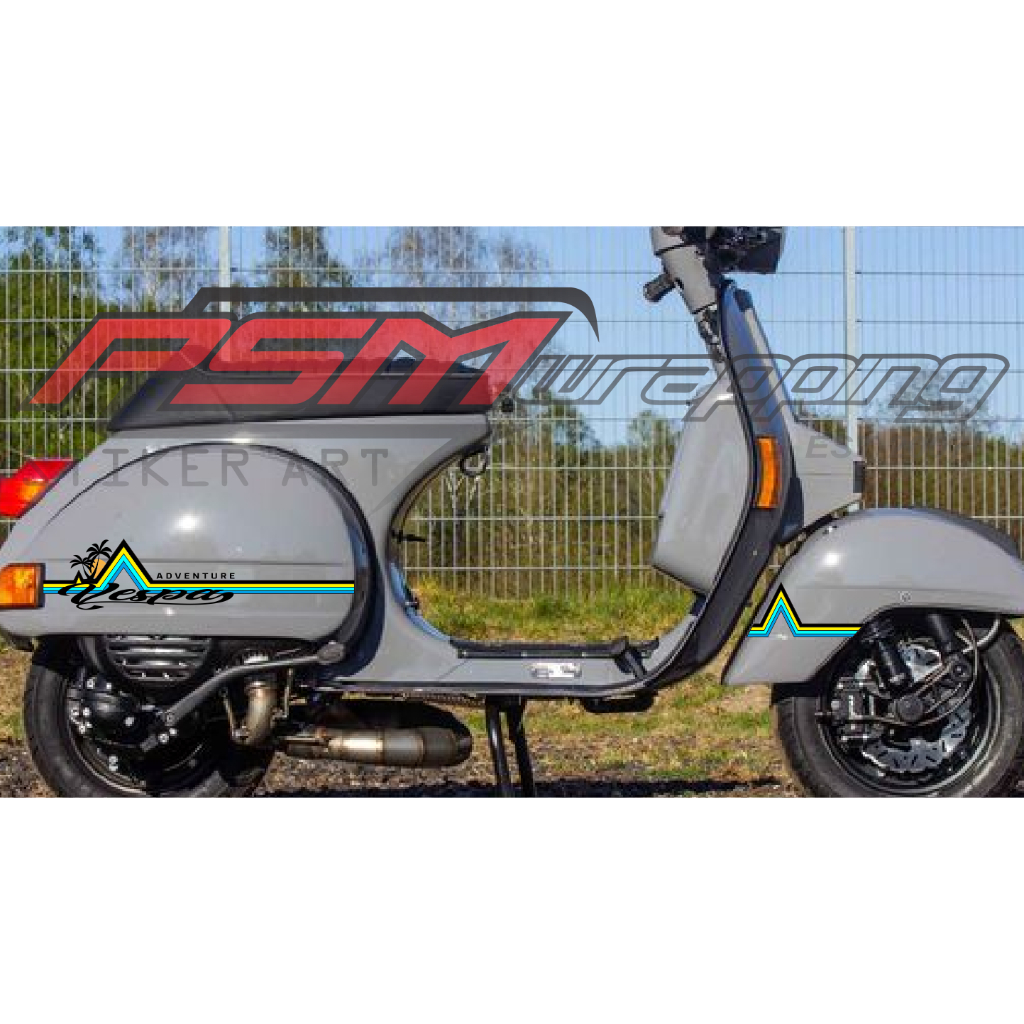 STIKER TEPONG VESPA Siluet stiker adventure