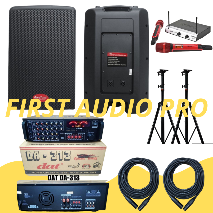 Paket karaoke Baretone Max10hw +  Amplifier DAT 313