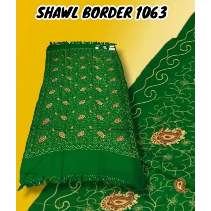 SURBAN KASMIR IMPORT Merah muda BUNGA MOTIF LANGKA UKURAN 220X120CM