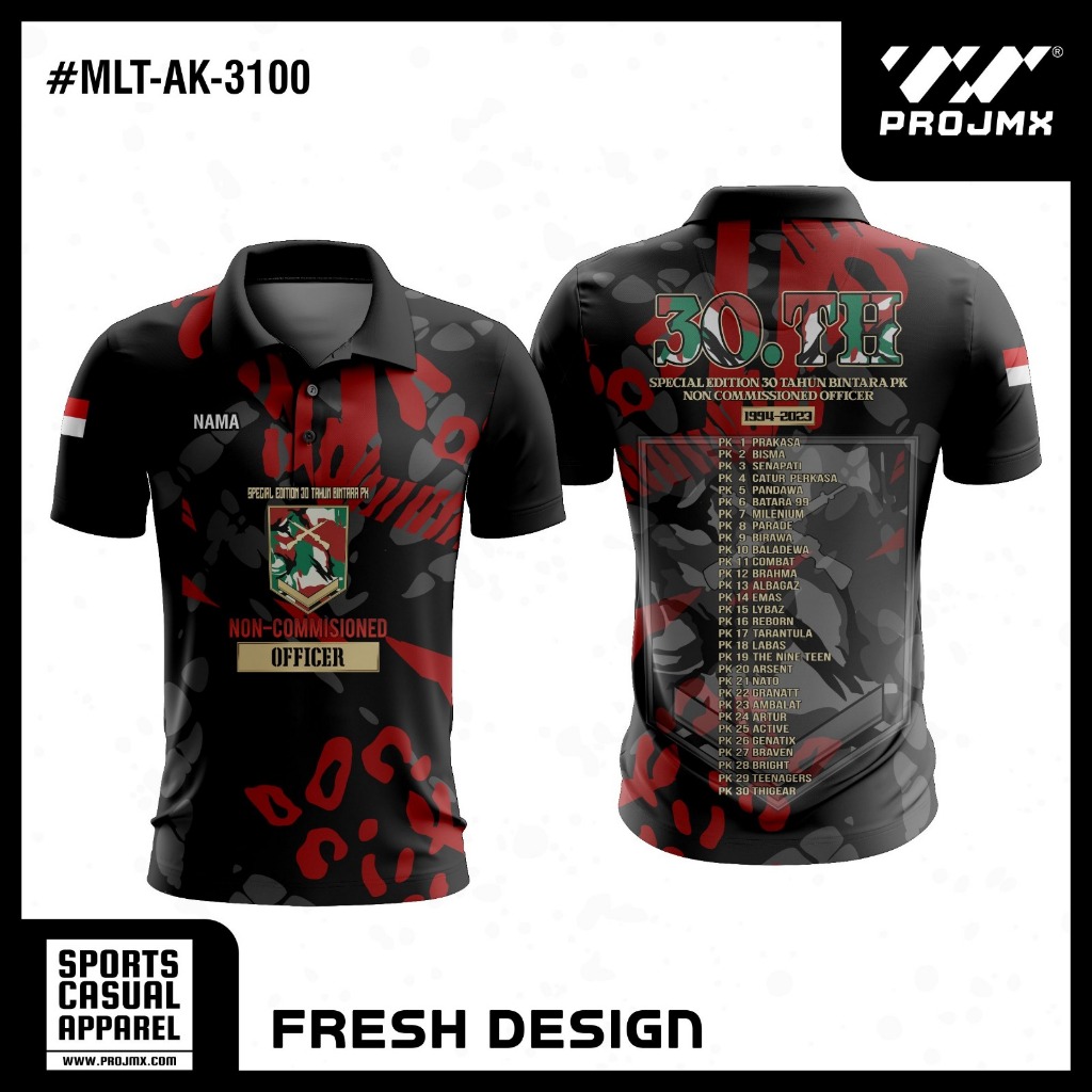 PROJMX - KAOS JERSEY MILITER SPECIAL EDITION 30 TAHUN BINTARA PK
