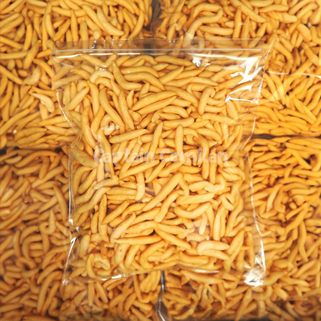 

500gram Telor Gabus Keju Asin Renyah stik keju Captain Cemilan bidaran keju cheese stick snack