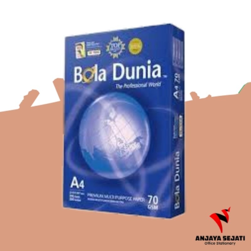 

Kertas HVS Bola Dunia 70Gr A4