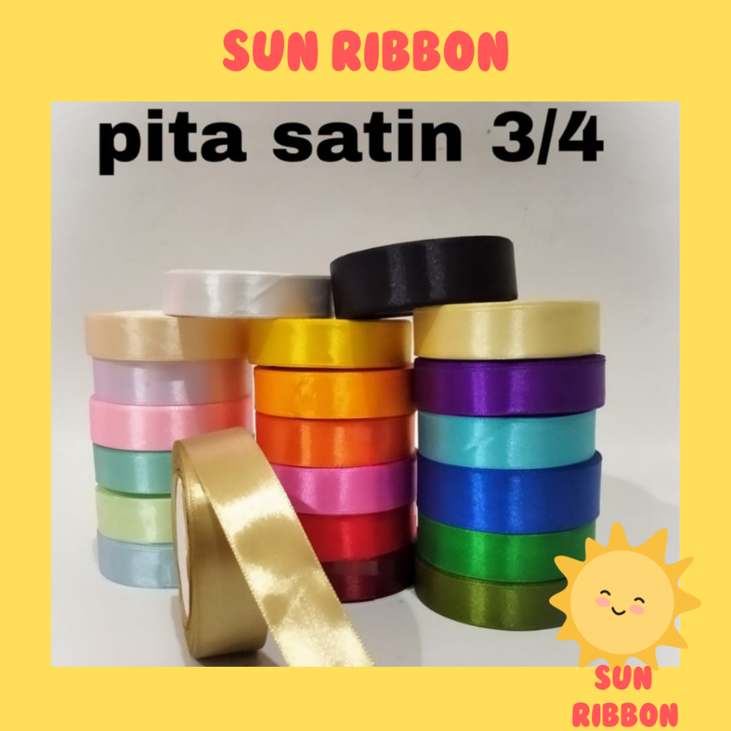 

PITA SATIN 3/4 INCH = 2 CM. 1 ROLL 20 YARD