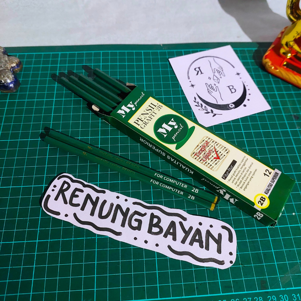

[RENUNGBAYAN] PROMO 12 PCS Pensil Hijau 2B Standar UJIAN NASIONAL Pensil Murah Berkualitas