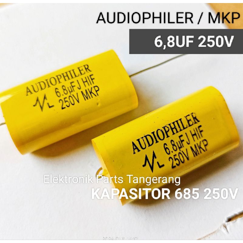 KAPASITOR AUDIOPHILER 6.8UF 250V CAPACITOR AUDIOPHILER 6.8UF 250V MKP AUDIOPHILER 6.8UF 250V AUDIOPH