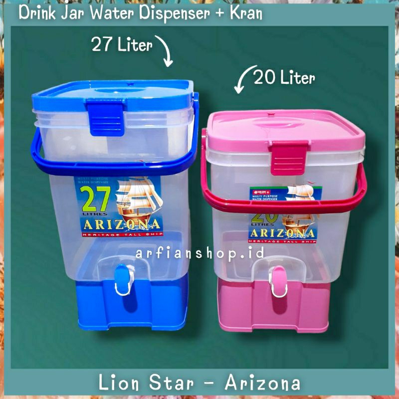 FLASHSALE [GGW] LION STAR ARIZONA - WATER DISPENSER 20 LITER & 27 LITER / DRINK JAR / TEMPAT WADAH