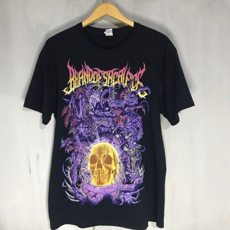 KAOS BAJU BAND DEATHCORE BRAND OF SACRIFICE OFFICIAL MERCH IMPORT ORIGINAL METAL LORNA SHORE