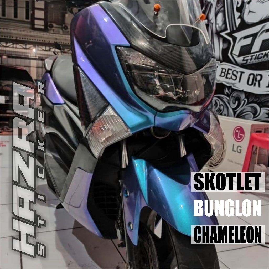 Skotlet Chameleon Bunglon Glossy Lebar 45cm