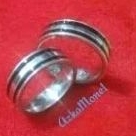 Cincin Couple Tunangan, nikah Stainless Monel