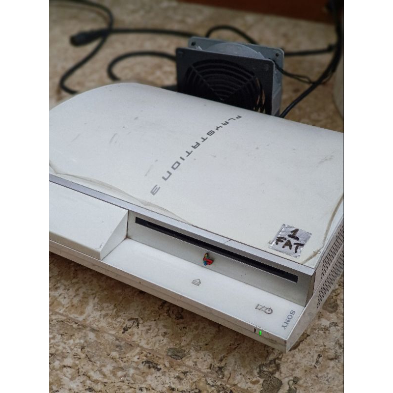 MESIN PS3 PS 3 PLAYSTATION 3 FAT BEKAS SECOND NYALA MINUS BONUS KIPAS PRELOVED 80Gb 80 GB