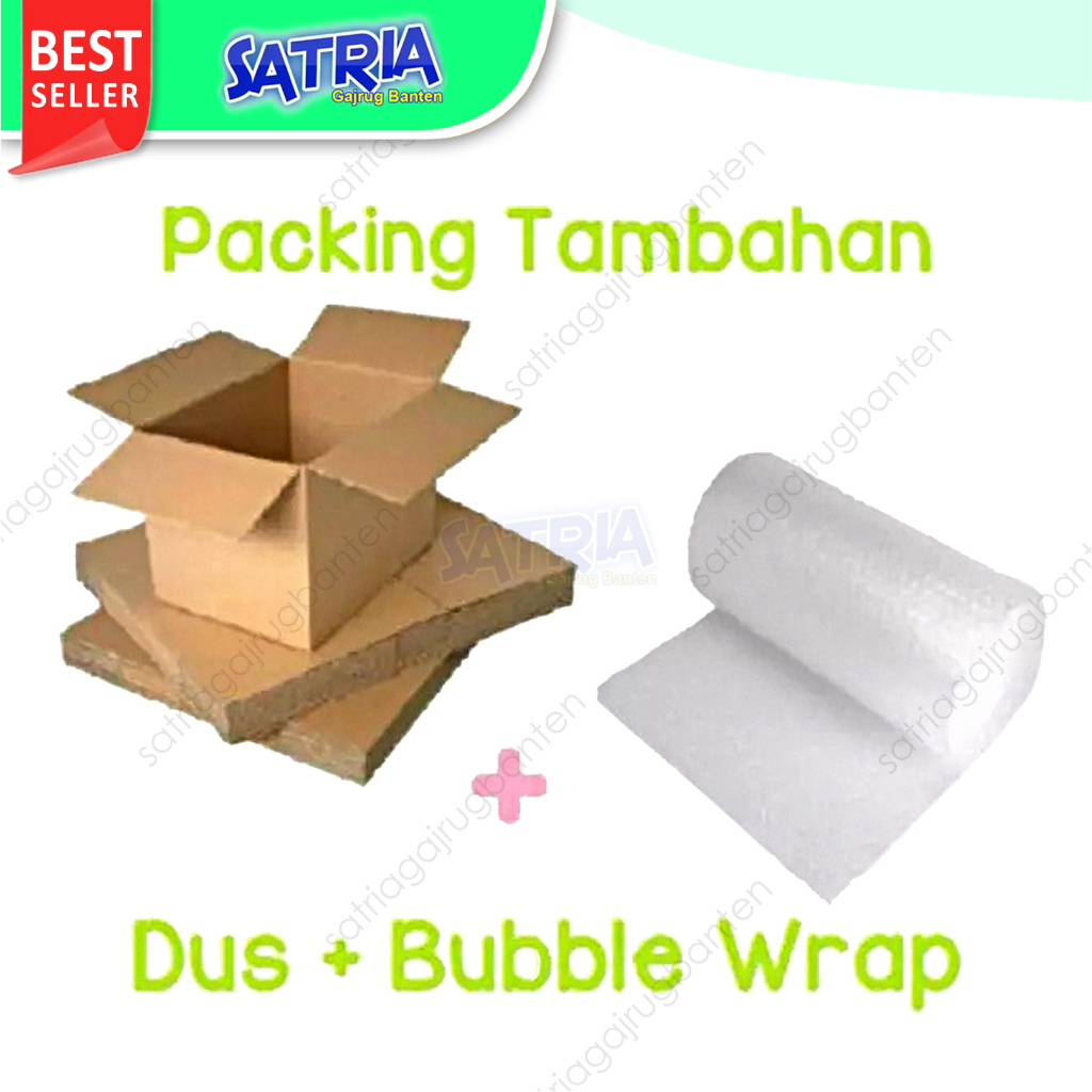 

Dus + Buble Wrap Tambahan Packing