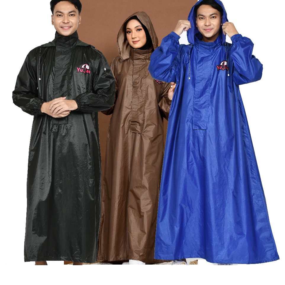 Garansi TerbaikKodeo5O9a Jas Hujan Gamis Pria Wanita  Mantel Gamis Wanita Pria  Jas Hujan Hijab  Man