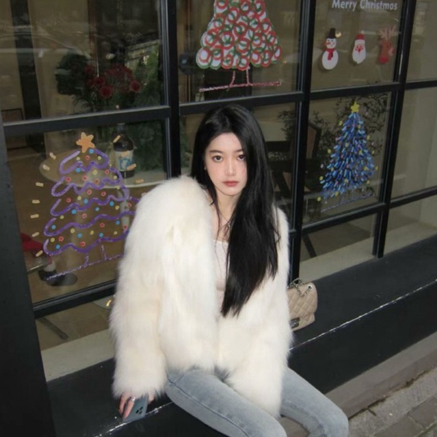 MANTEL BULU KOREA PREMIUM WOMEN FUR COAT BULU WANITA MUSIM DINGIN WINTER TURKI KOREA