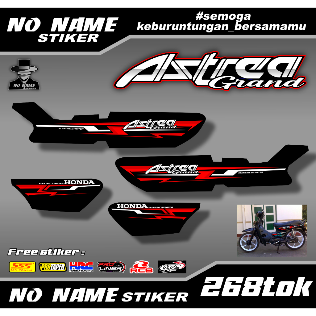 Stiker Striping Astrea Grand Variasi | Stiker Astrea Grand | (268tok) Sticker Astrea Variasi