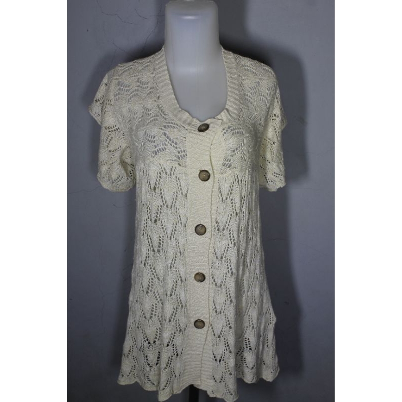 AVV Standard Cardigan Rajut Jaring BW