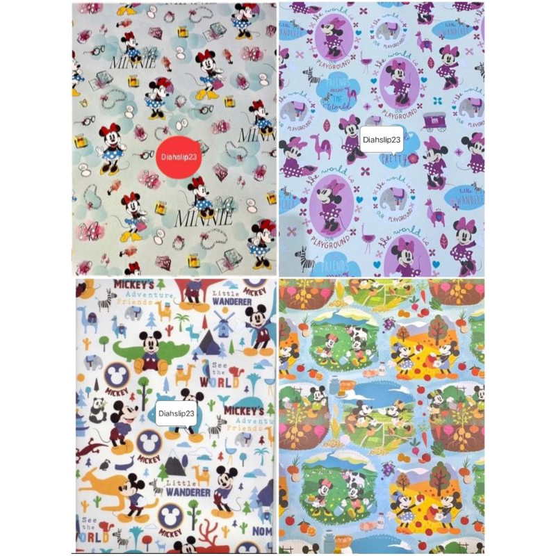 

KERTAS KADO SANSAN WAWA DOFF ISI 1 LEMBAR MOTIF MICKEY MOUSE MINNIE MOUSE