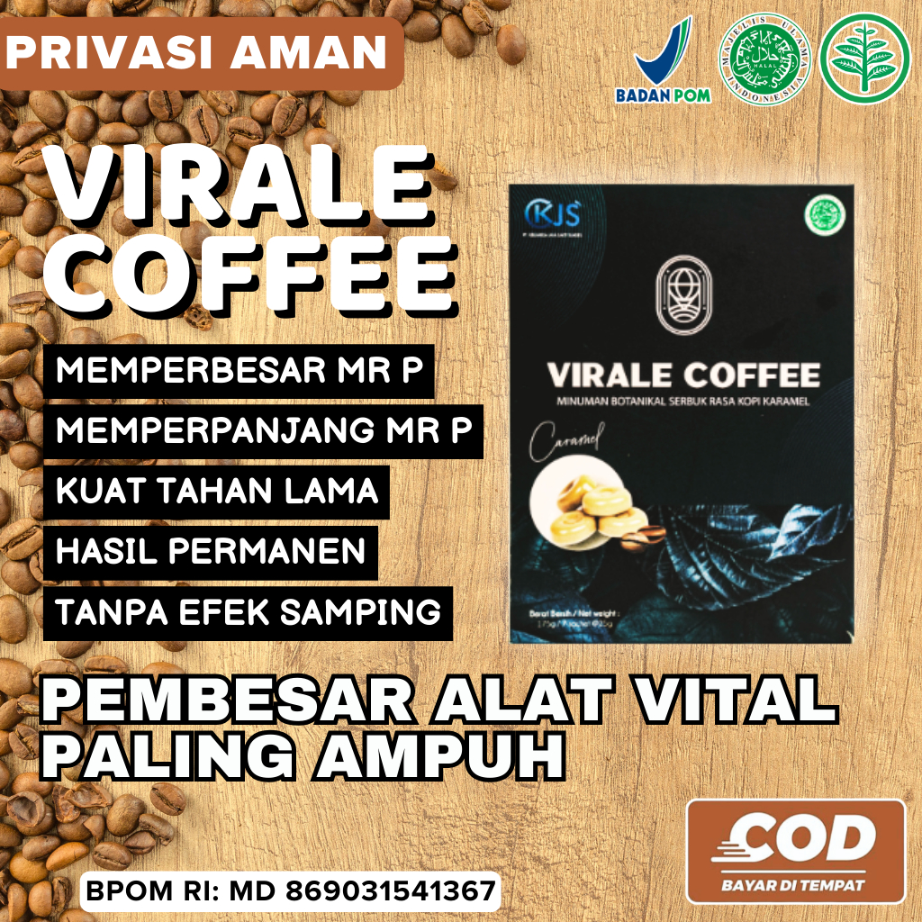 

Minuman Kopi Pembesar Mr P Permanen Pria Dewasa VIRALE COFFEE Kopi Tahan Lama Obat Herbal Alami Original BPOM