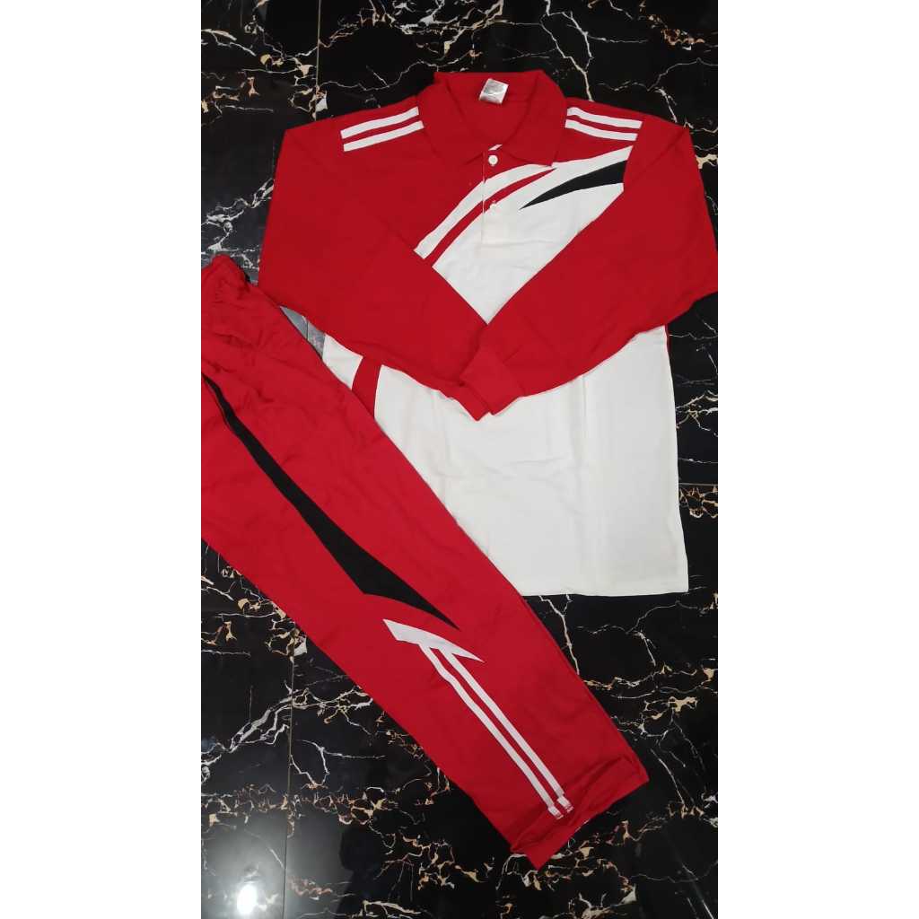 Viral  Baju Seragam Training Olahraga Senam Stel / Set Pns Guru Perusahaan Lengan Pendek Dan