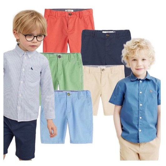 CELANA PENDEK CHINO ANAK LAKI LAKI POPMYWEAR HM COTTON TWILL SHORT CHINO SZ 1-10Y / CELANA CHINO ANA