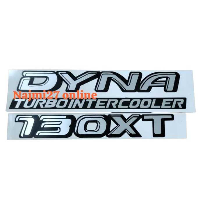 Stiker mobil Dyna Turbo Intercooler 130XT