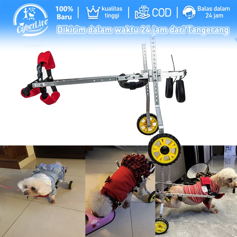 Pet Wheelchair Kursi Roda Untuk Anjing Dan Kucing Dog Wheelchair