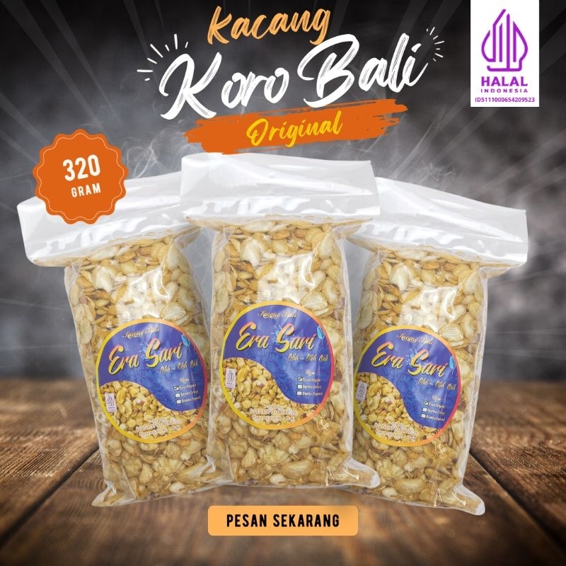 

Kacang bali koro geprek/tumbuk rasa original 320gr