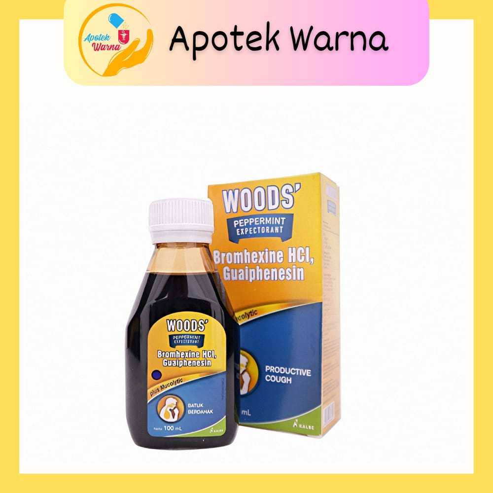 WOODS' BATUK BERDAHAK 100 ML & 60 ML |  WOODS' BATUK TIDAK BERDAHAK 100 ML