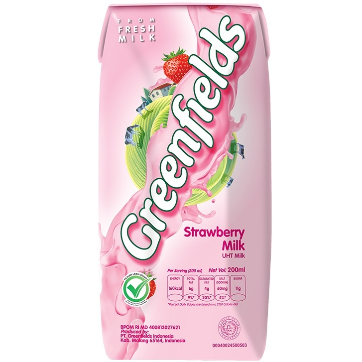 

Greenfields Susu UHT Strawberry 250 ml