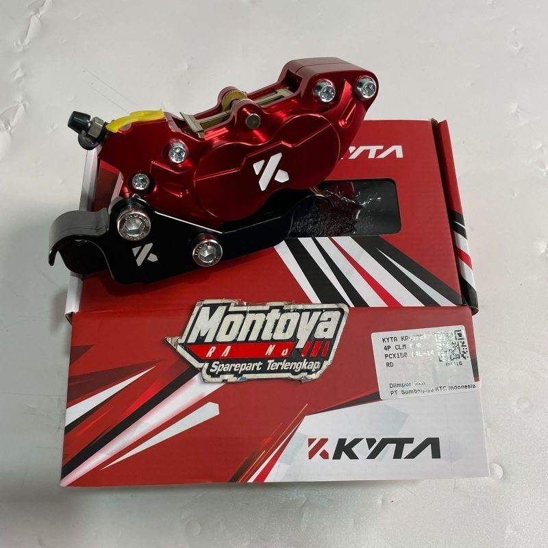 KALIPER KTC KYTA PCX 150 4 PISTON MERAH