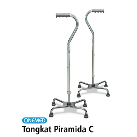 Tongkat Pyramid C Onemed/Tongkat Kaki 4 Onemed/Tongkat Bantu Jalan/Tongkat Onemed