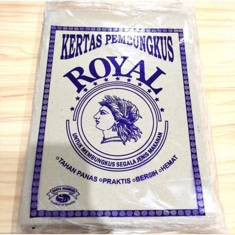 Kertas Nasi ROYAL / Pembungkus Nasi ROYAL (Isi 100 lbr)