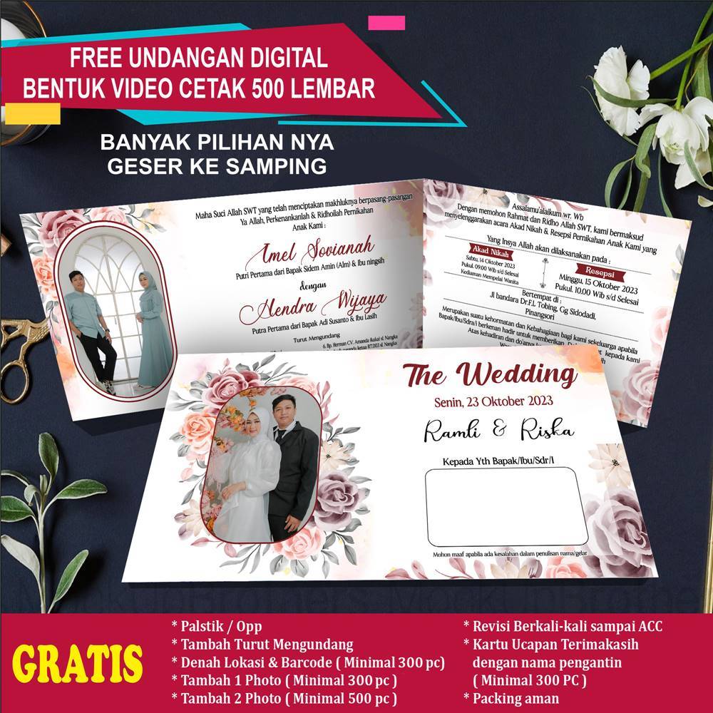 undangan cetak pernikahan undangan nikahan percetakan undangan pernikahan