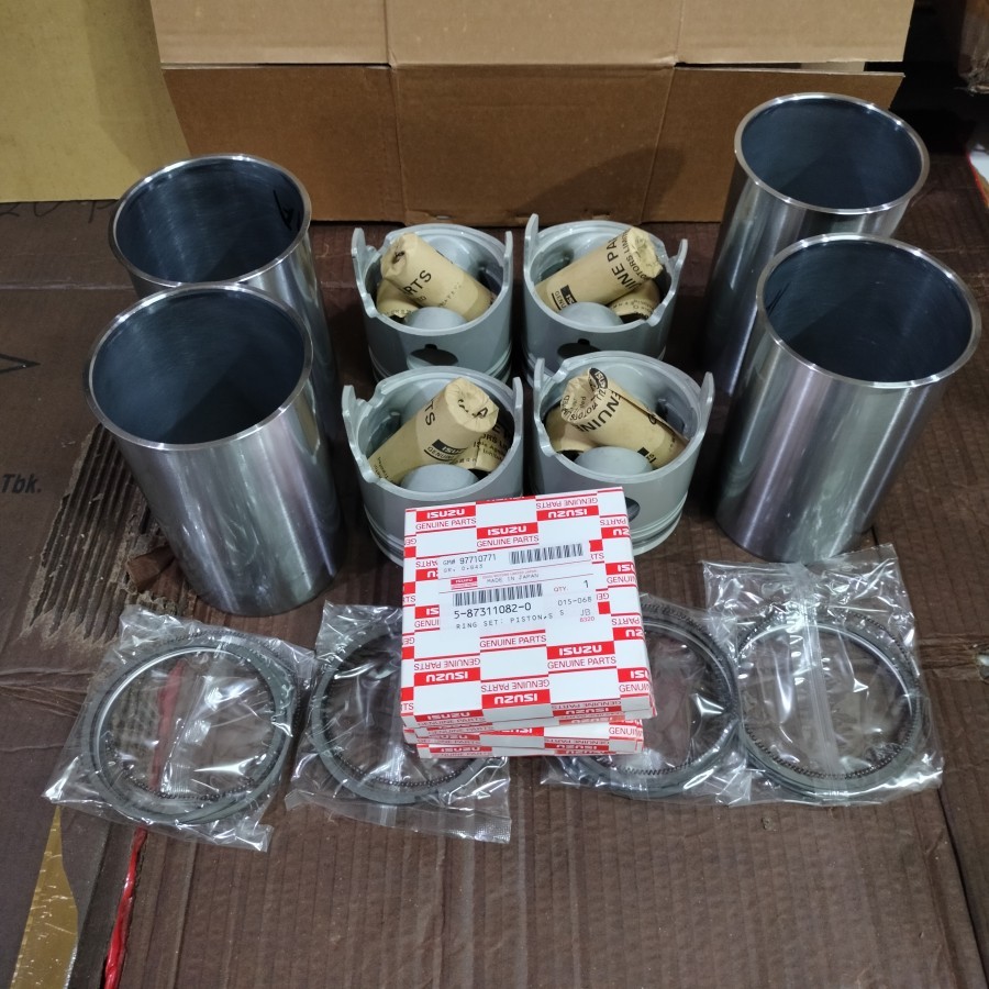 LINER SET KIT BORING RING PISTON ISUZU PANTHER 2.5 ORI JAPAN PN: 5-87813170-0