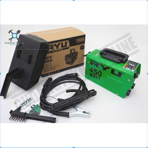 Mesin Las RYU RII120-2 / Trafo Las Inverter RYU 120A 450Watt - Mesin Las Listrik RYU 450 Watt Trafo 