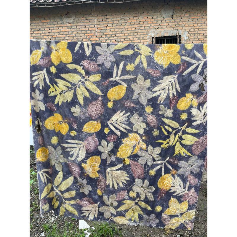 kain batik Ecoprint kain katun asli
