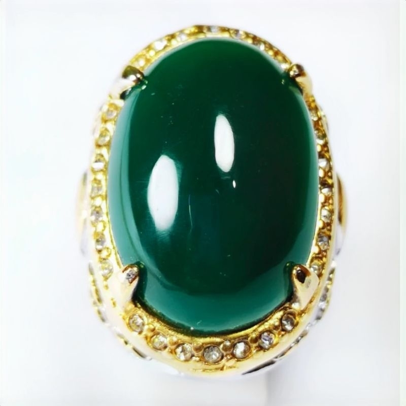 Batu akik bacan cincau model jumbo