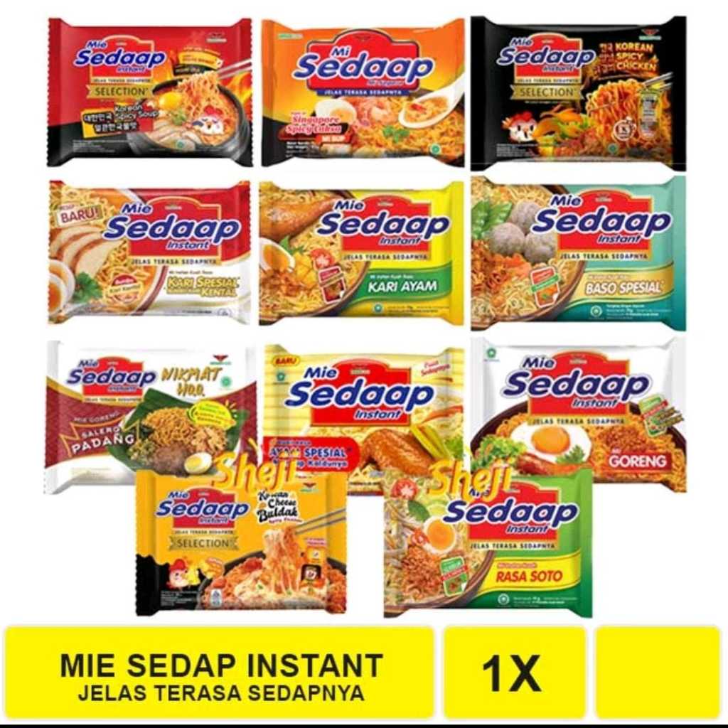 

MIE SEDAP ALL VARIAN (GORENG DAN KUAH )