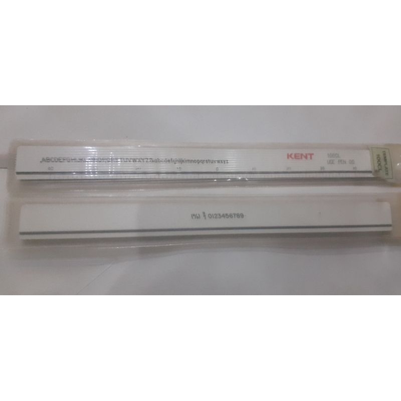 

Template lettering KENT 100cL