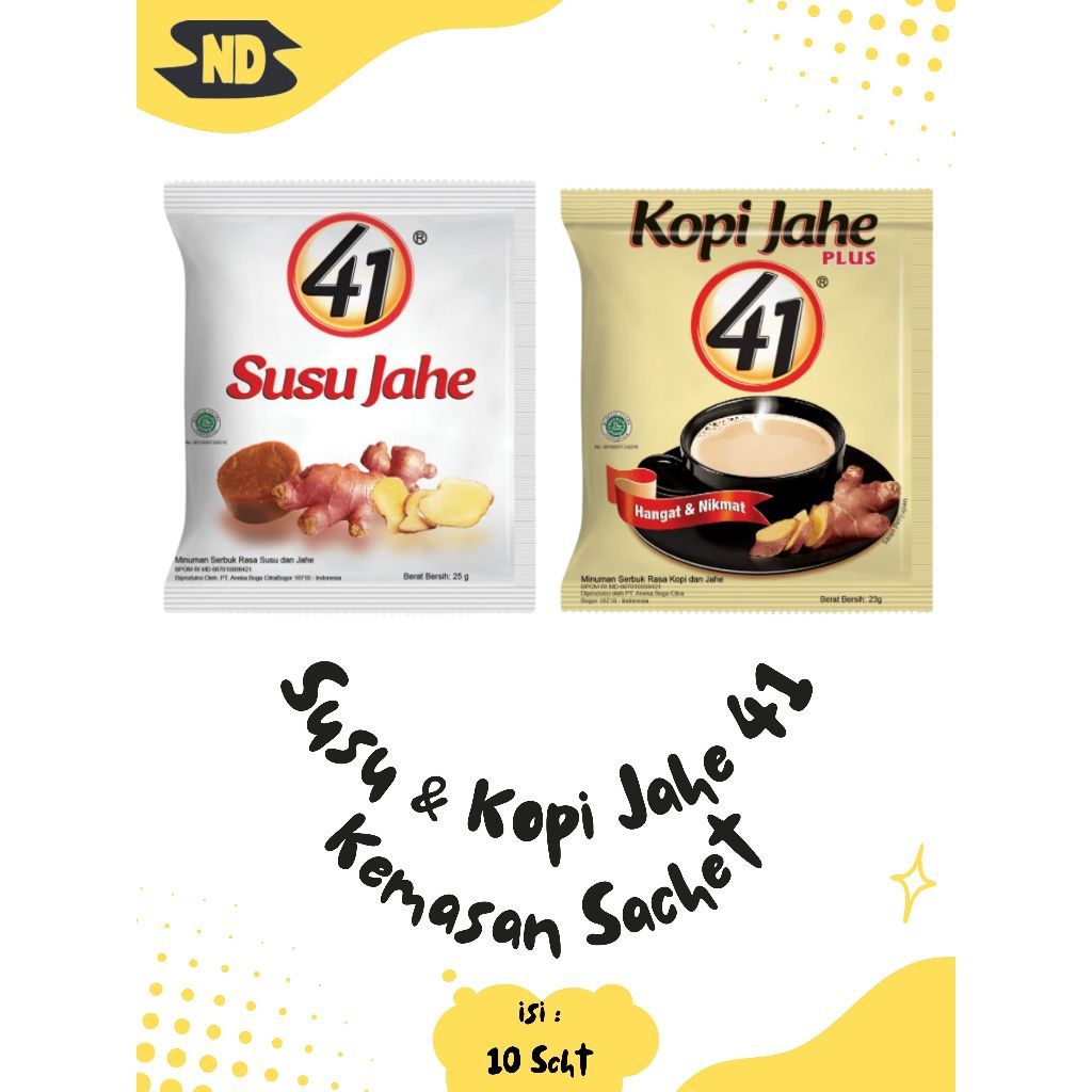 

Susu Kopi Jahe 41 Minuman Jahe Kemasan Sachet Renceng