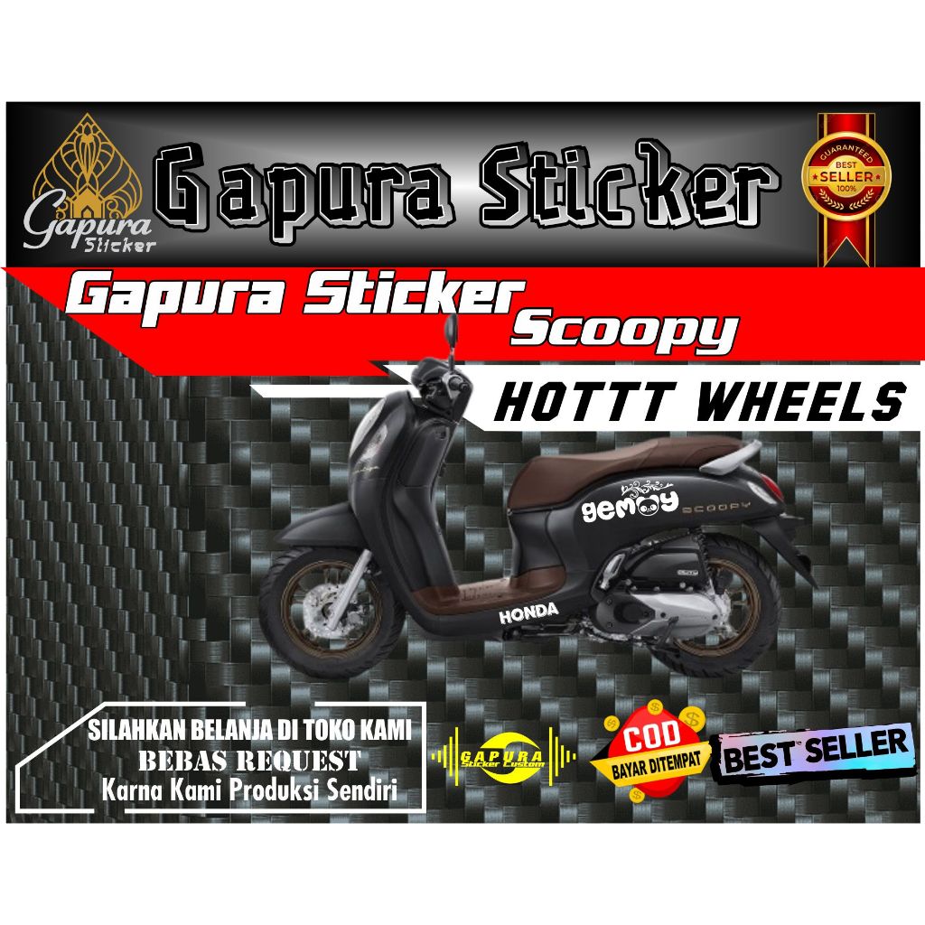 STIKER SCOOPY GEMOY STRIPING GEMOY VARIASI SCOOPY TERBARU